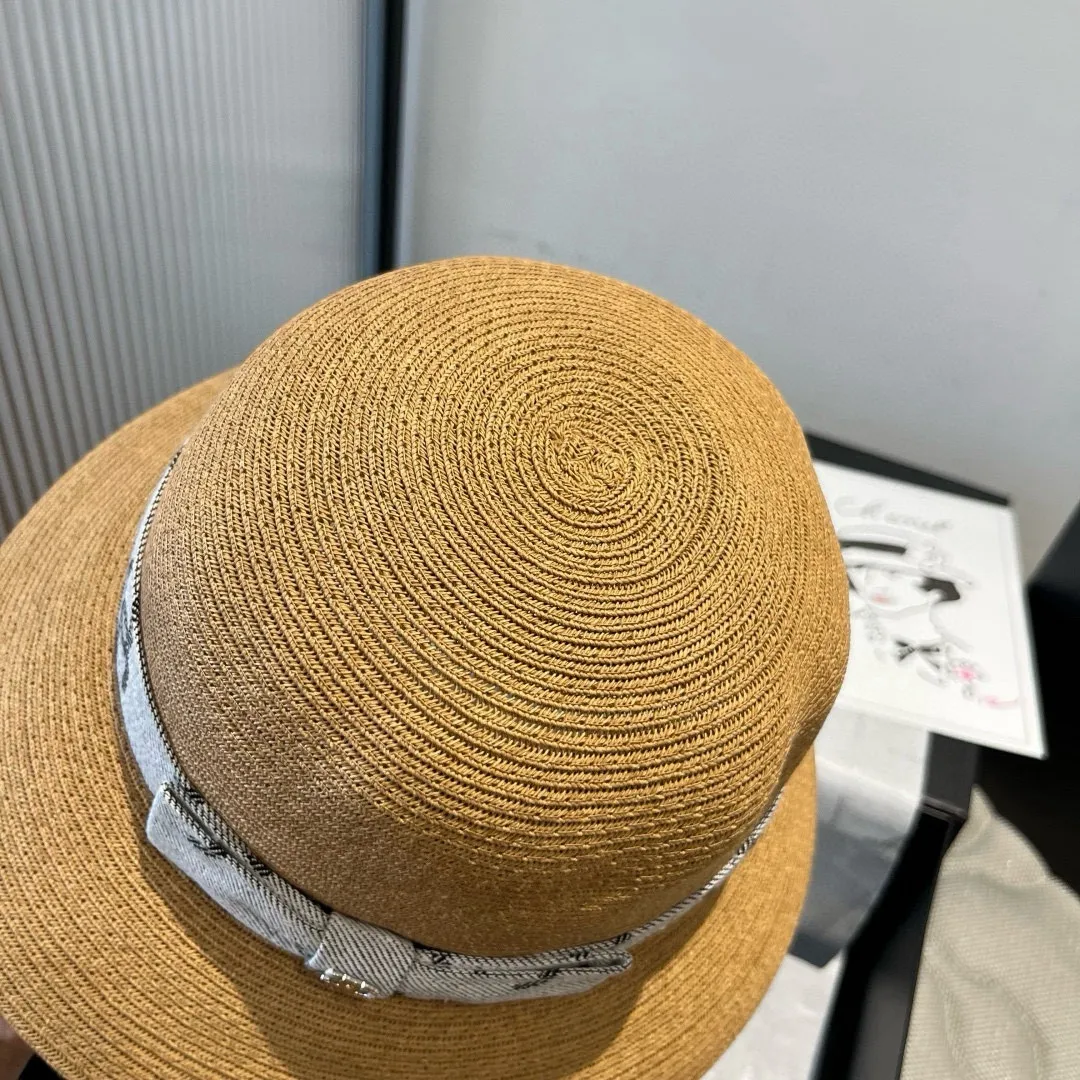 💰120¥ Chanel straw hat, advanced customization, head circumference 57cm.