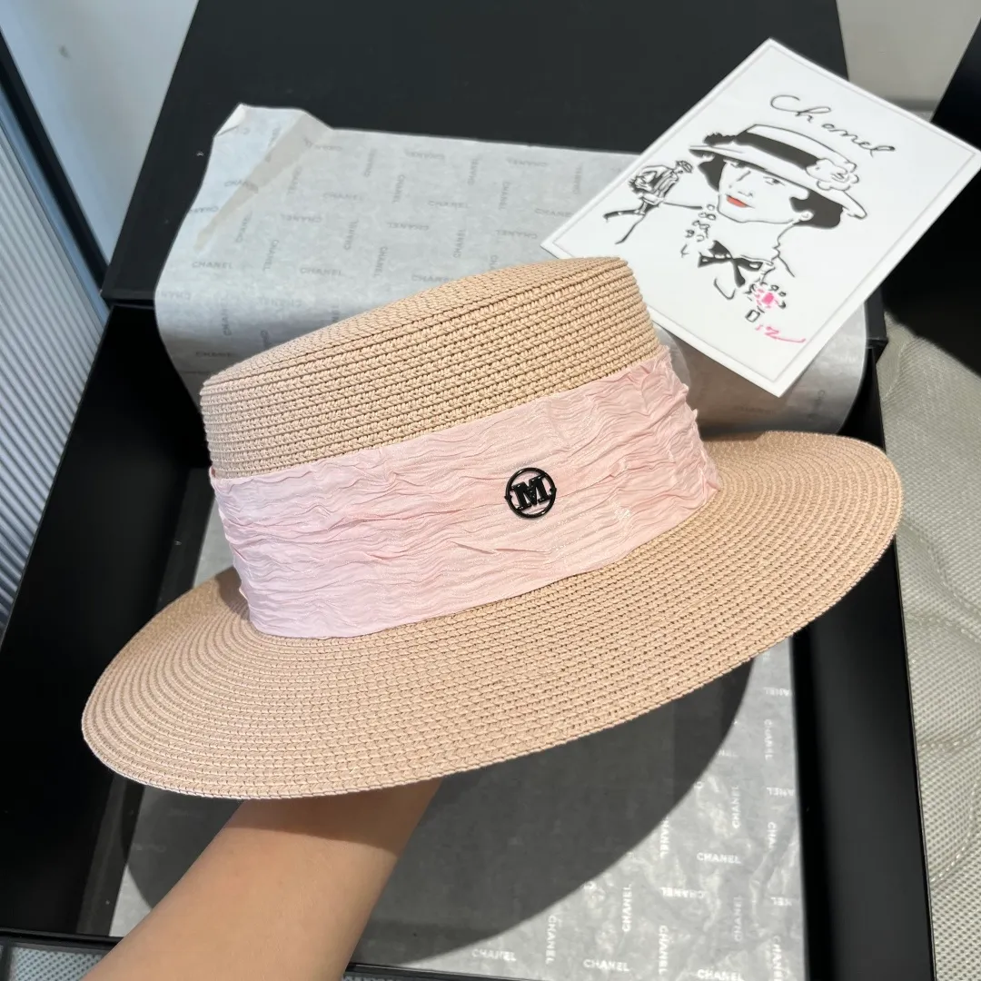 💰110¥ Chanel's new double M flat hat, sunshade hat, head circumference 57cm