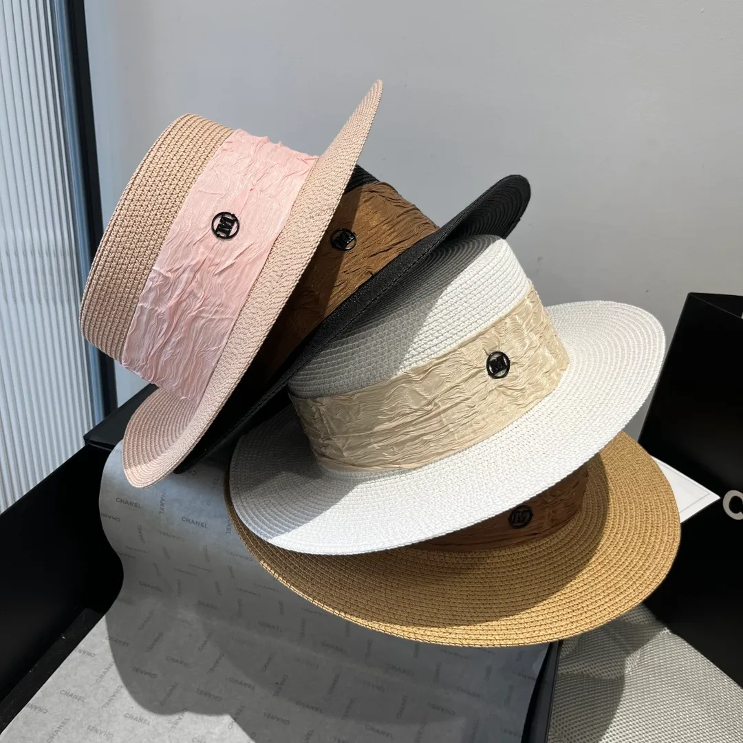 💰110¥ Chanel's new double M flat hat, sunshade hat, head circumference 57cm