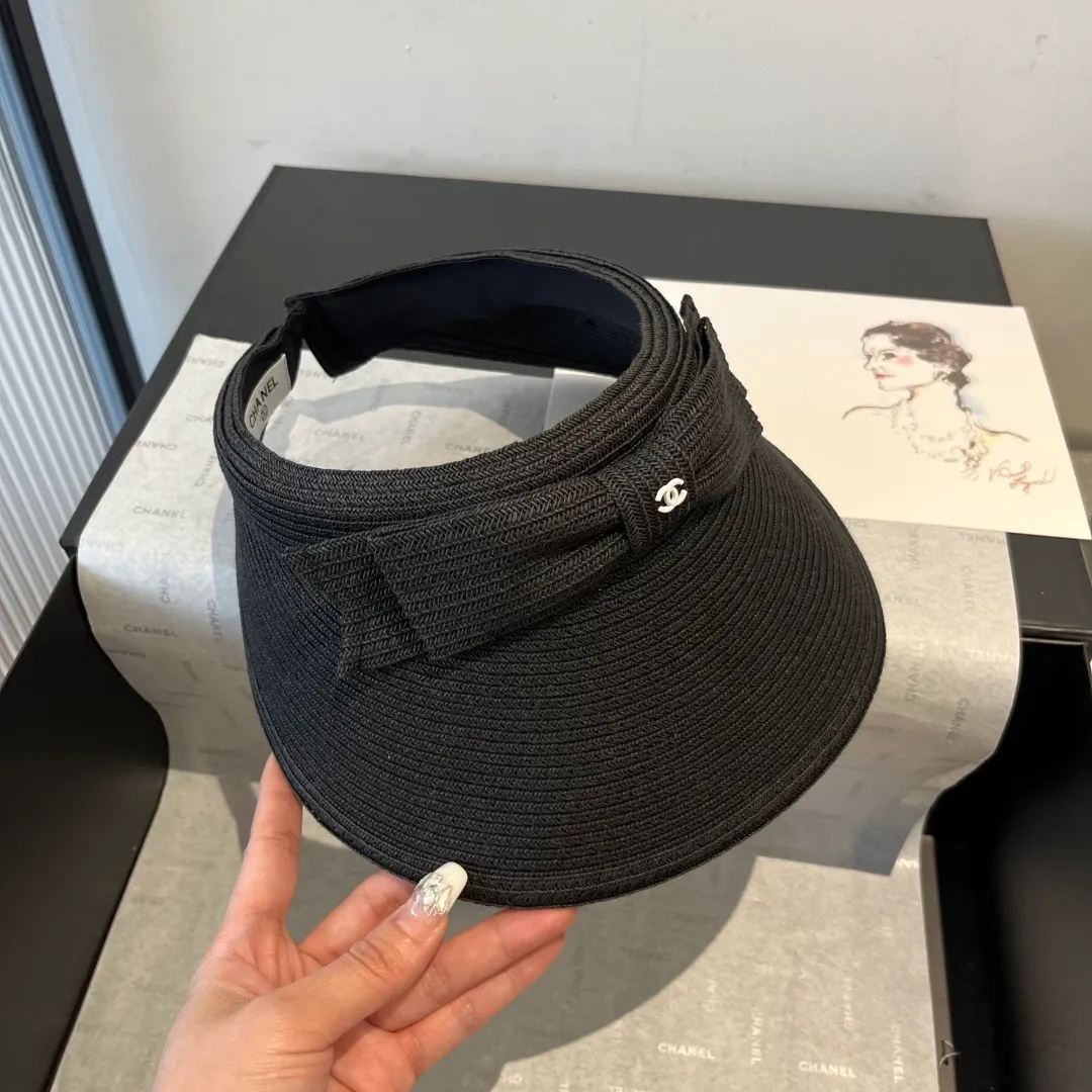 💰130¥ Chanel Chanel bow empty top sun hat, adjustable