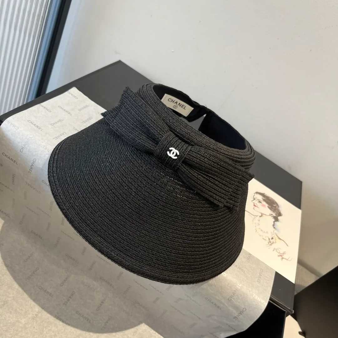 💰130¥ Chanel Chanel bow empty top sun hat, adjustable