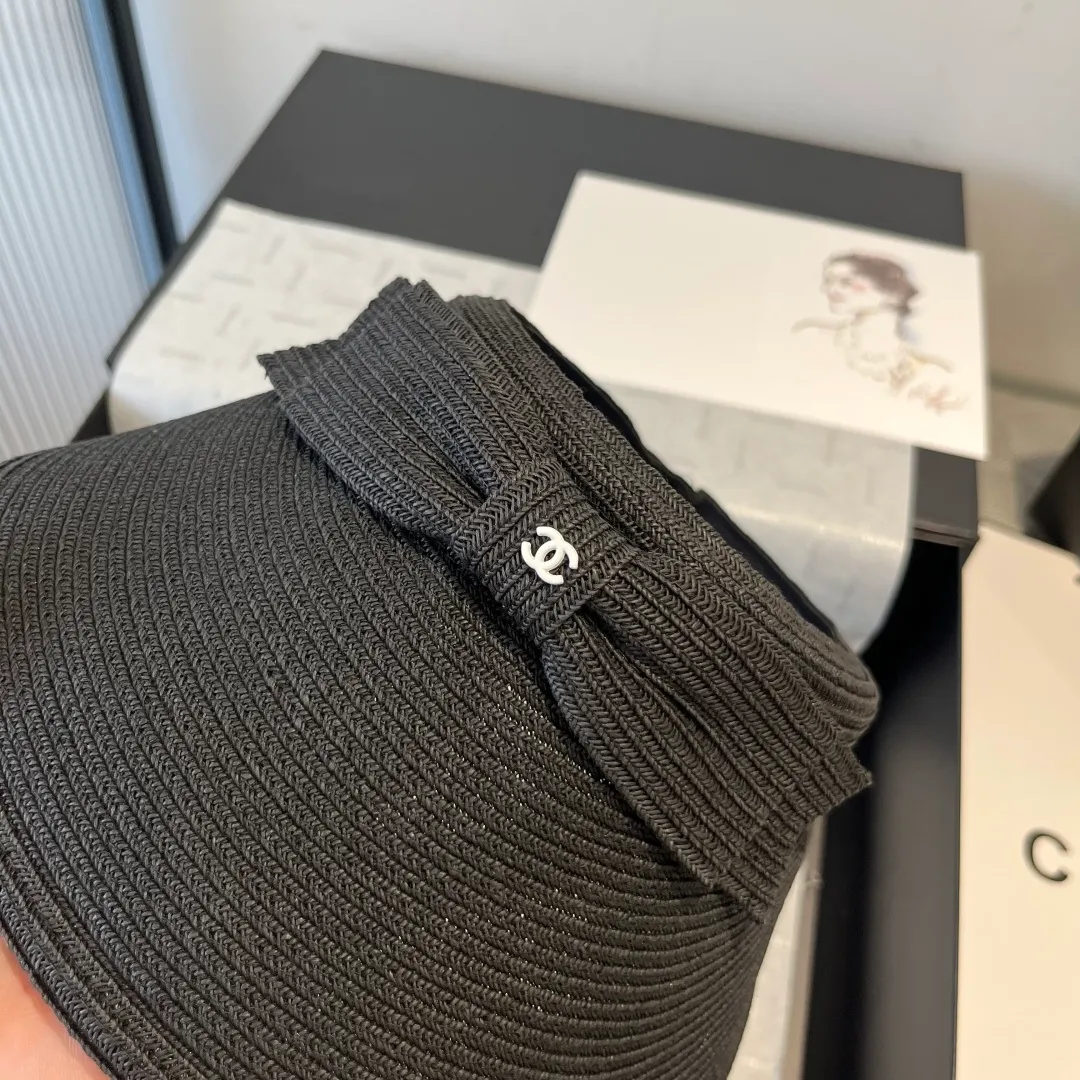 💰130¥ Chanel Chanel bow empty top sun hat, adjustable