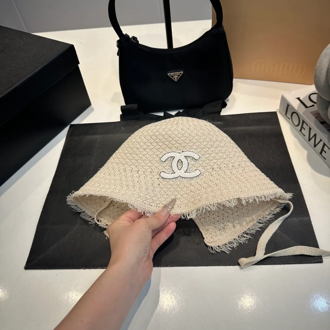 P60 Chanel sunshade bucket hat, foldable, head circumference 57cm