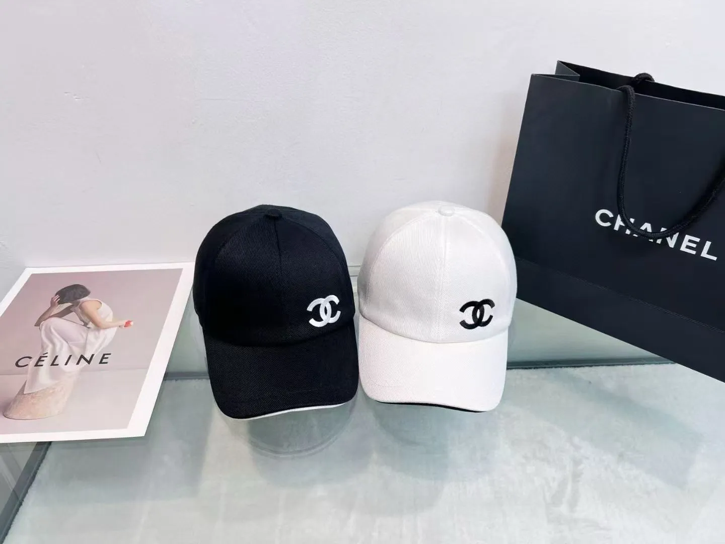 P60 CHANEL Chanel 2025 new small fragrance big-name baseball cap, counter classic style, unisex, head circumference 57