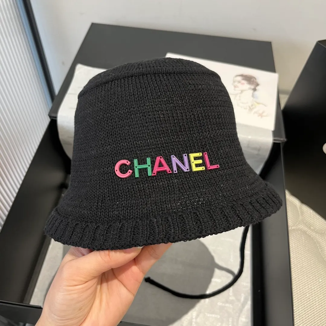 💰80¥ Chanel knitted bucket hat, small top hat, head circumference 57cm