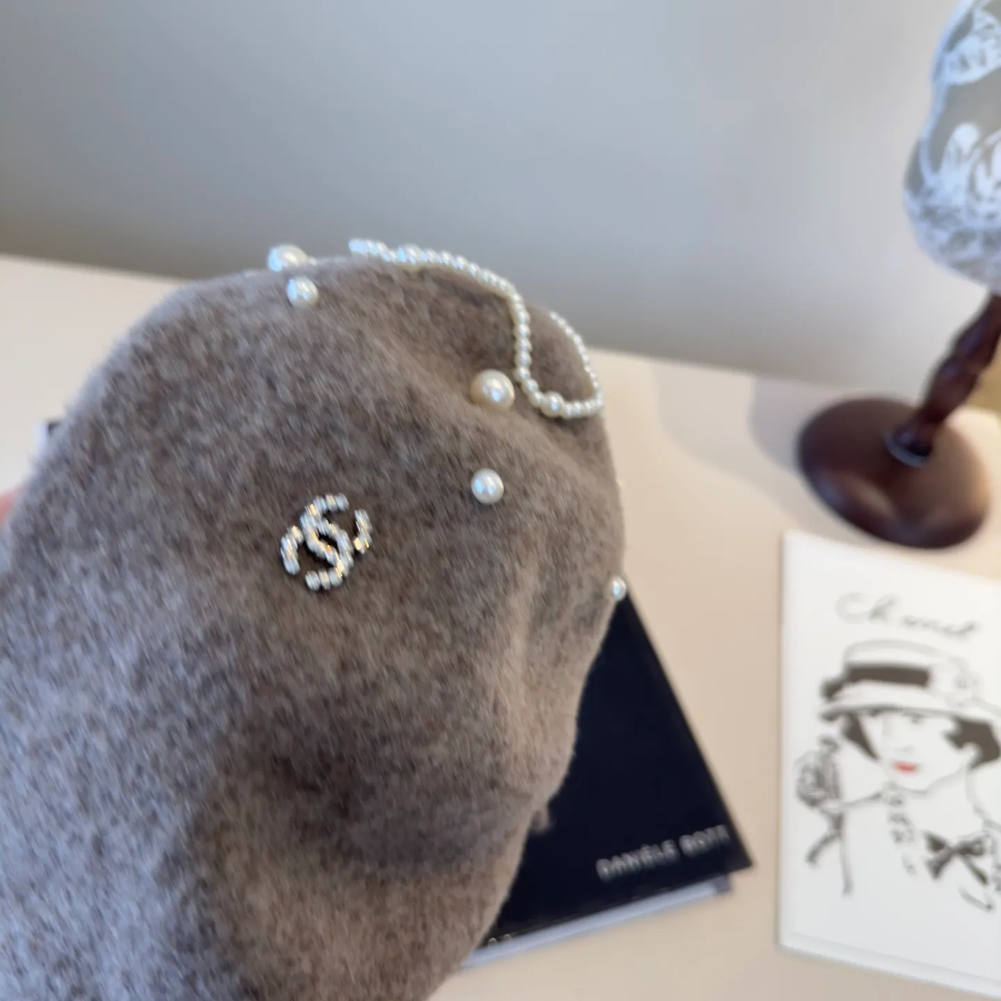 💰130¥ Chanel new wool beret, 100% wool🦙 fabric, head circumference 57cm