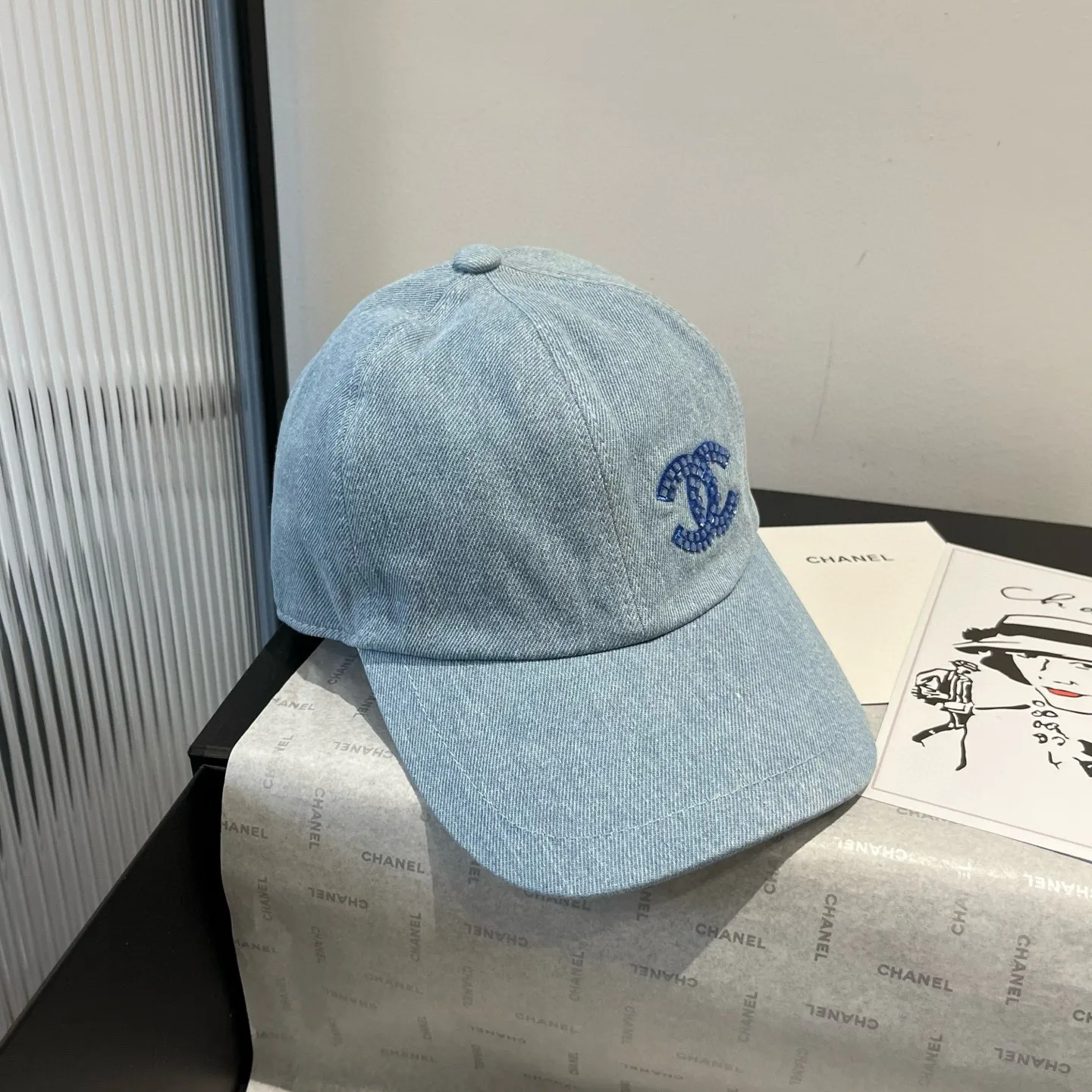 💰100¥ Chanel counter style peaked cap, original quality, head circumference 57cm