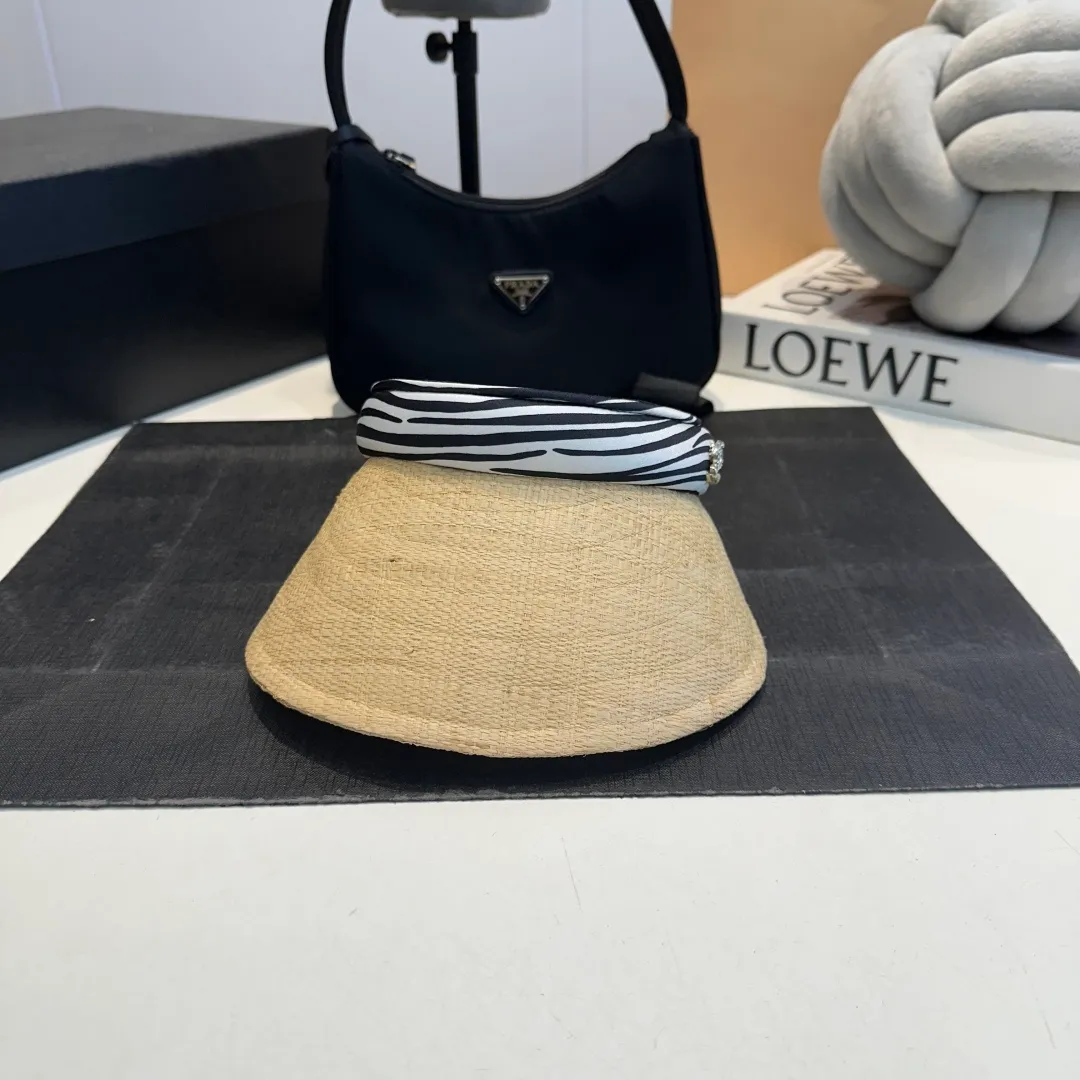 P60 Chanel hollow top sun hat, headband sun hat, head circumference 57cm