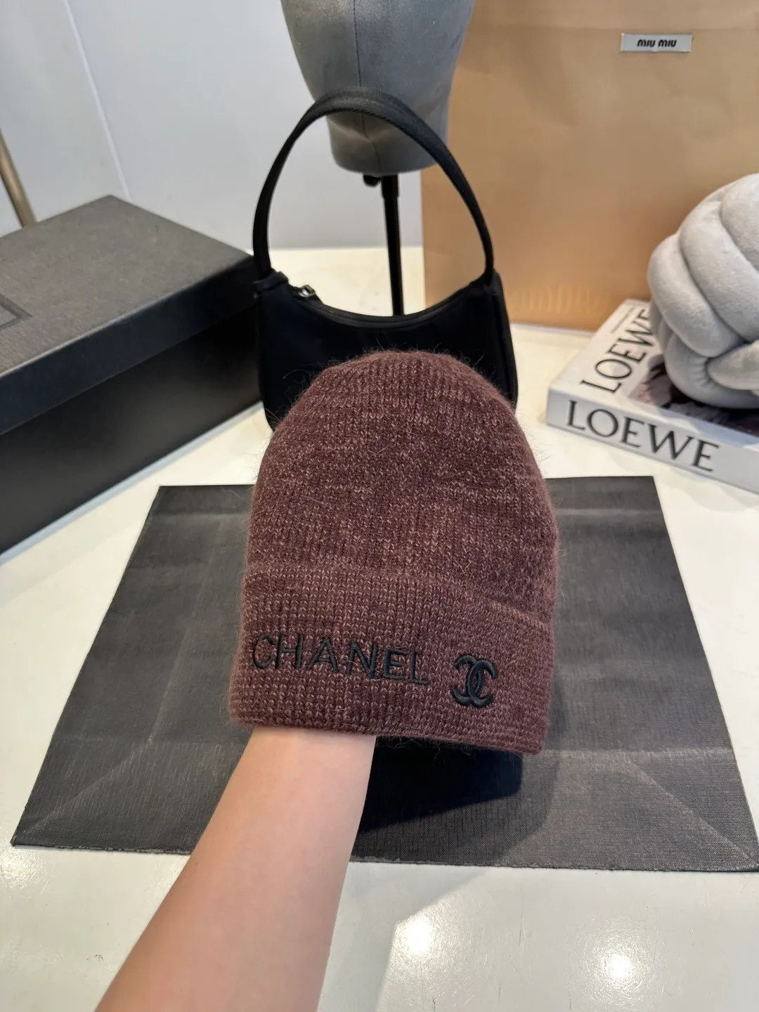 P50 Chanel CHANEL new wool hat, Xiaoxiang is classic and simple, fashionable and casual design, popular new product
