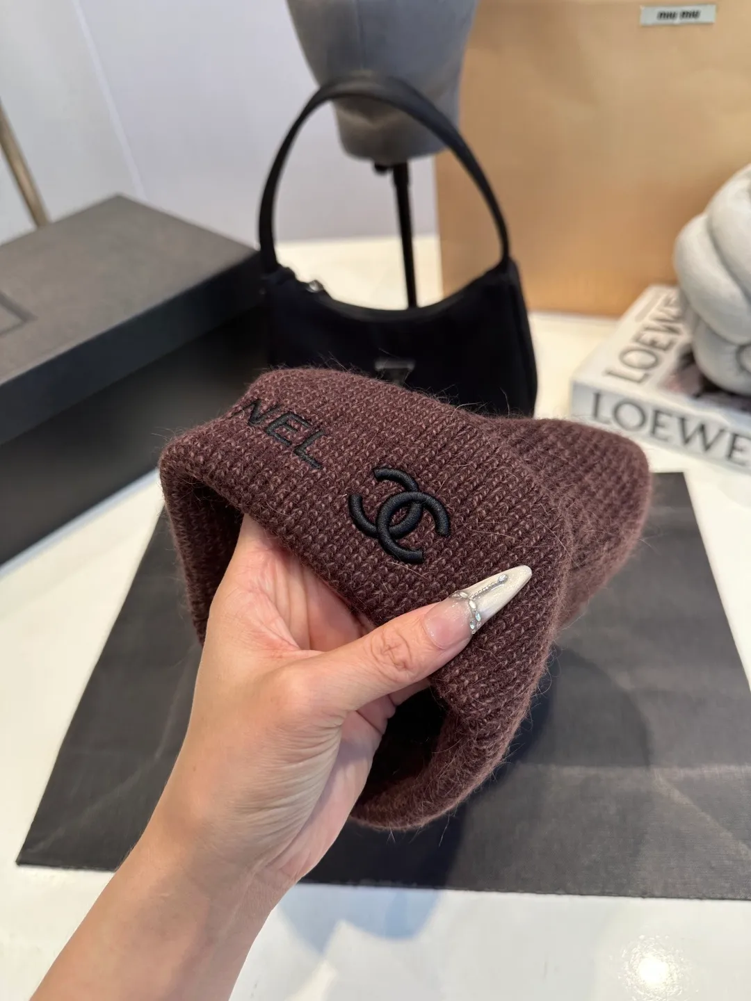 P50 Chanel CHANEL new wool hat, Xiaoxiang is classic and simple, fashionable and casual design, popular new product