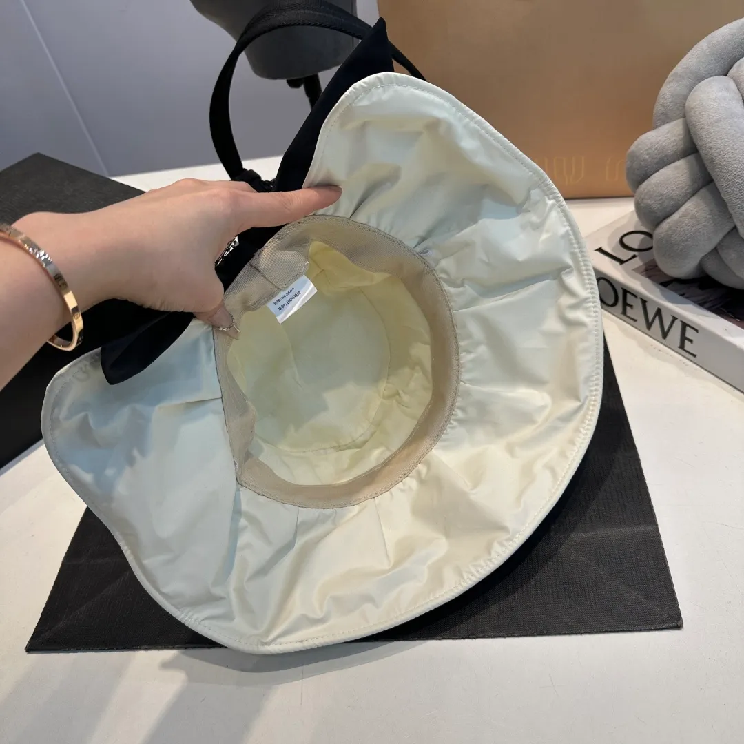 P70 Chanel bow bucket hat, ladylike style, head circumference 57cm
