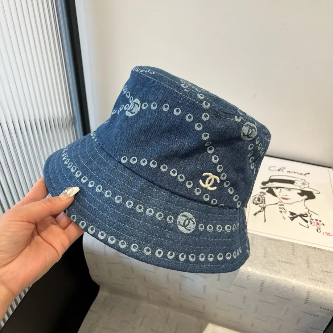 💰80¥ Chanel denim bucket hat, new model in 25 years, head circumference 57cm