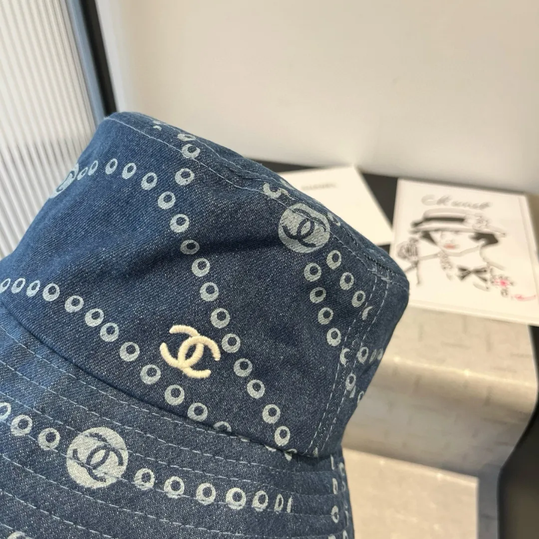 💰80¥ Chanel denim bucket hat, new model in 25 years, head circumference 57cm