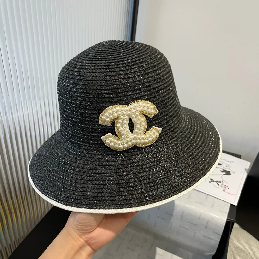 💰120¥ Chanel new straw hat, lady style, head circumference 57cm