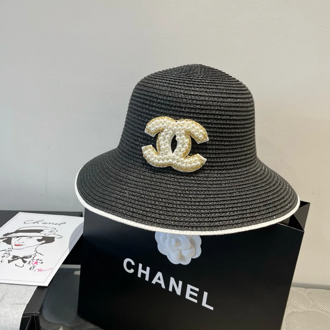 💰100¥ Chanel new straw hat, lady style, head circumference 57cm