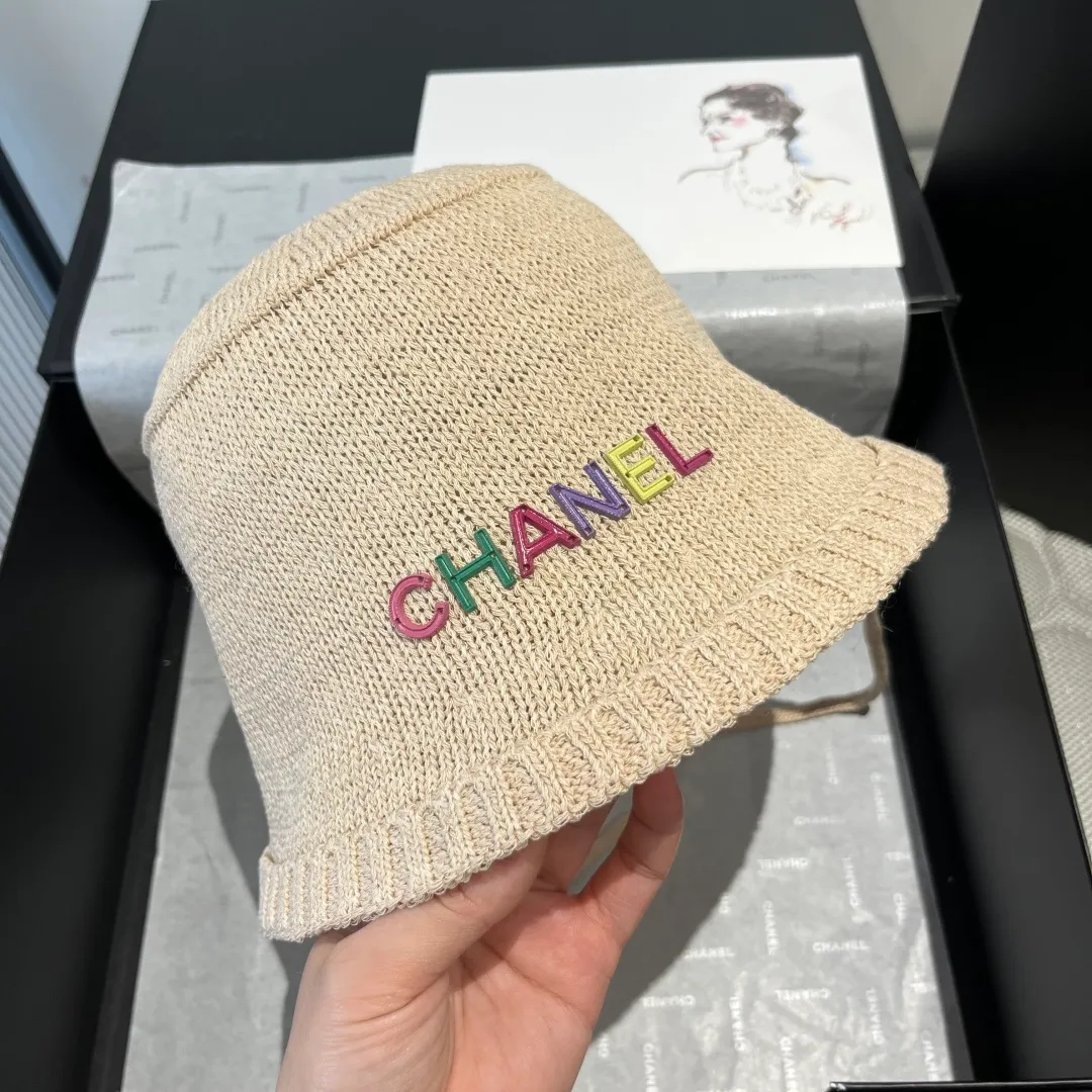 💰80¥ Chanel knitted bucket hat, small top hat, head circumference 57cm