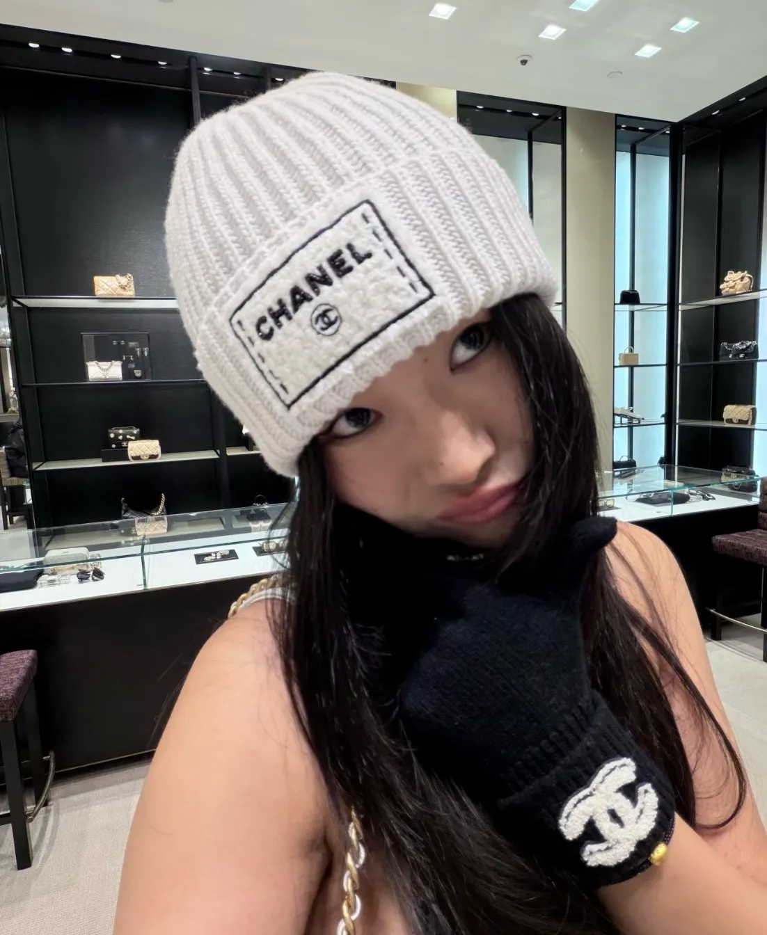 Chanel beanie cold hat