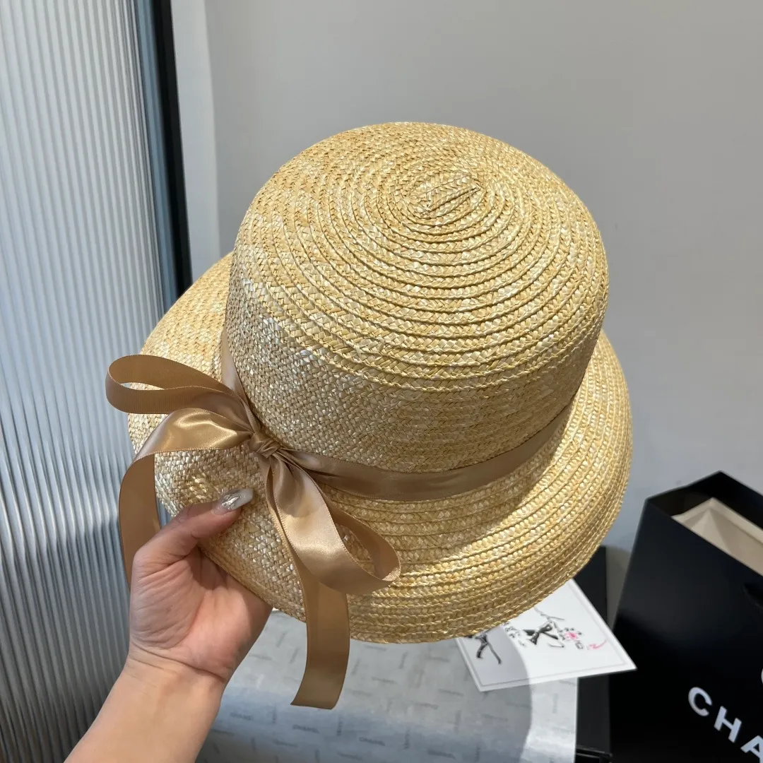 💰140¥ Chanel straw hat, lantern hat, head circumference 57cm