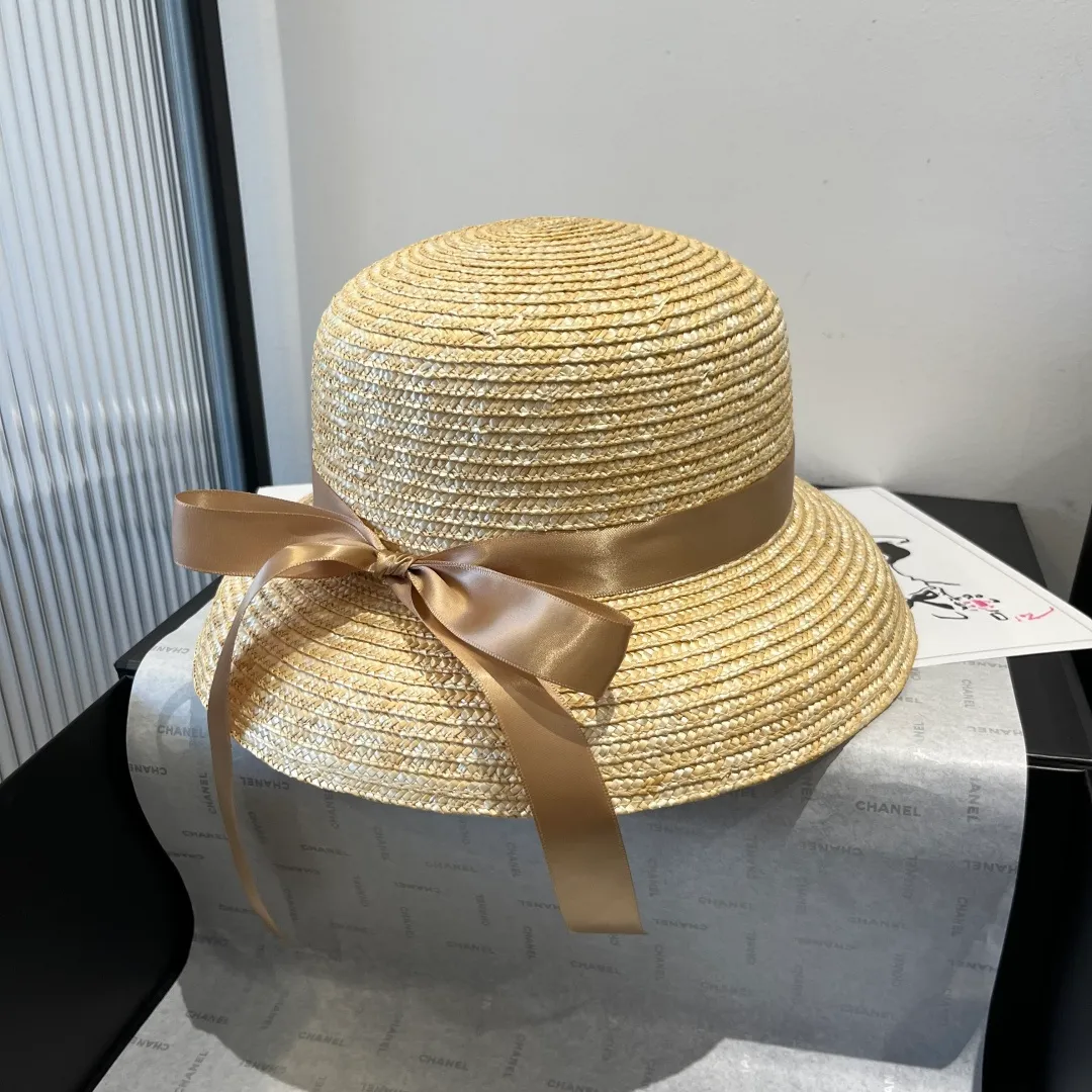 💰140¥ Chanel straw hat, lantern hat, head circumference 57cm