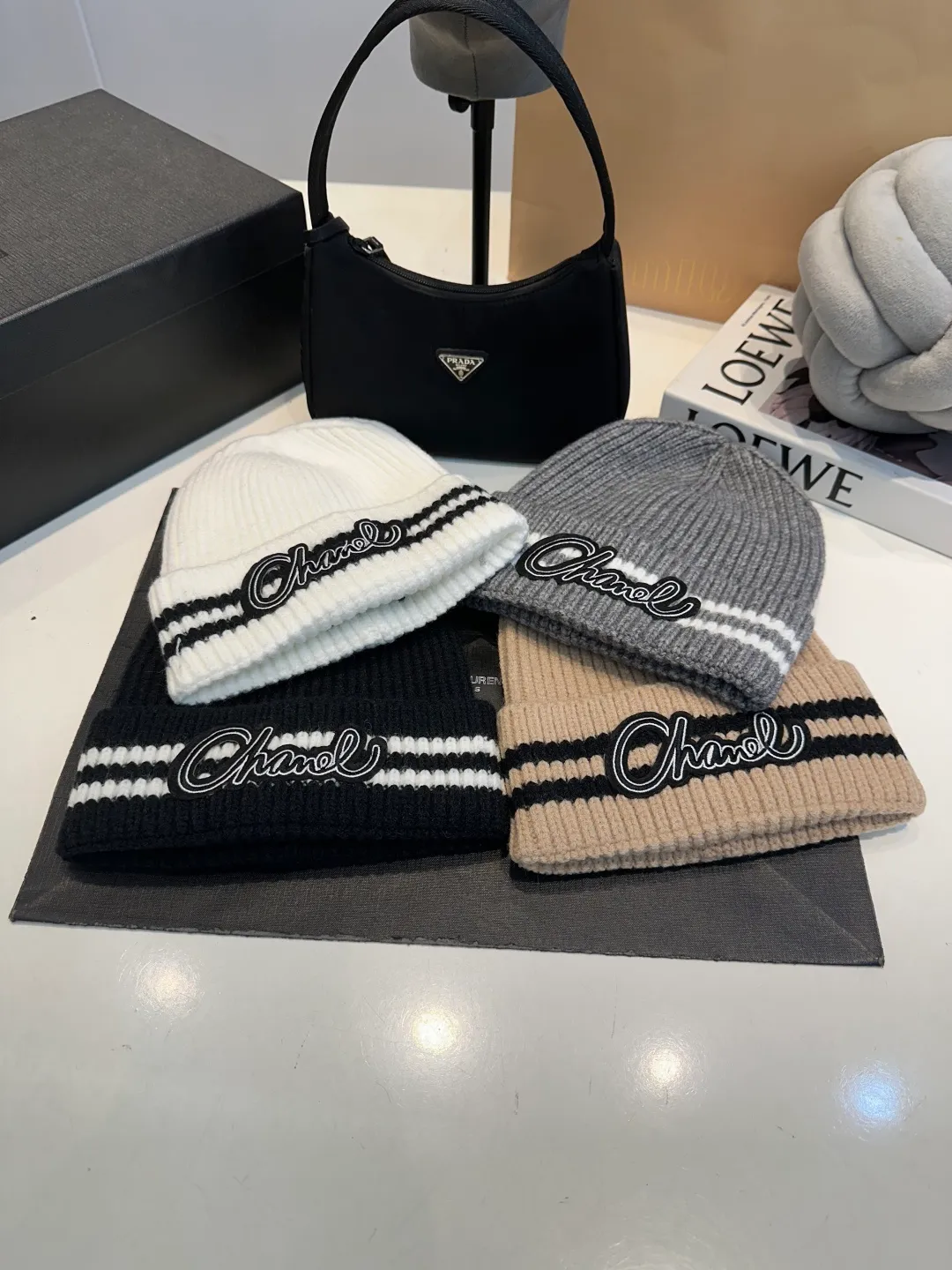 P50 Chanel CHANEL new wool hat, Xiaoxiang is classic and simple, fashionable and casual design, popular new product