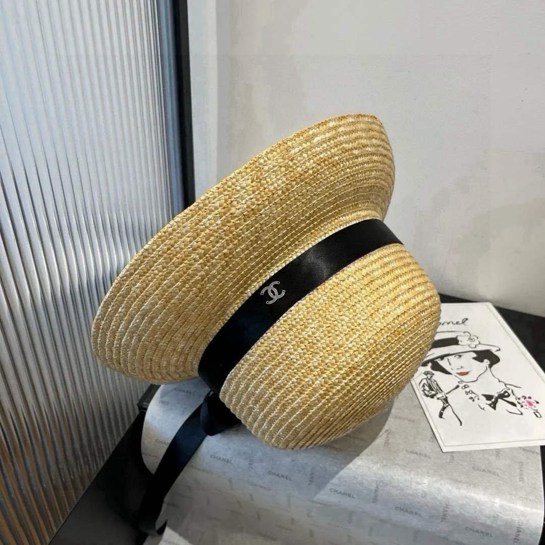 💰140¥ Chanel straw hat, lantern hat, head circumference 57cm