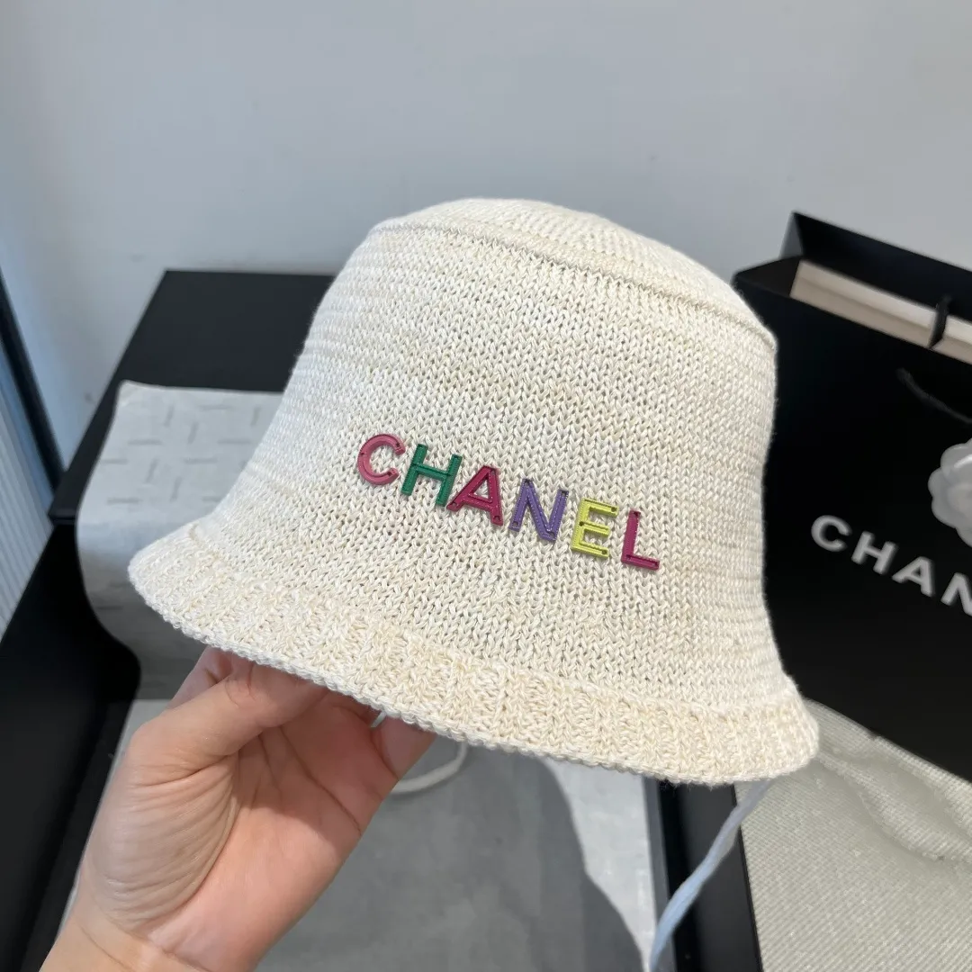 💰80¥ Chanel knitted bucket hat, small top hat, head circumference 57cm