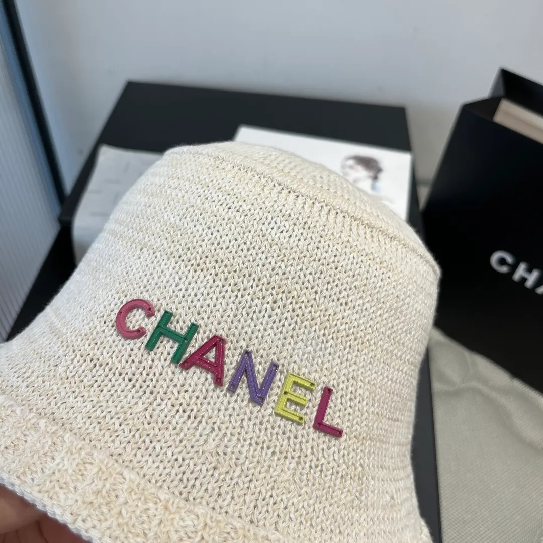 💰80¥ Chanel knitted bucket hat, small top hat, head circumference 57cm