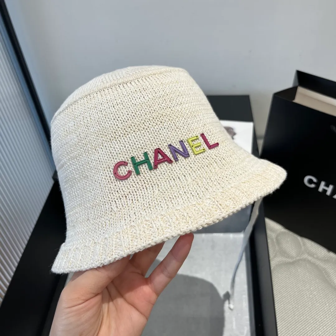 💰80¥ Chanel knitted bucket hat, small top hat, head circumference 57cm