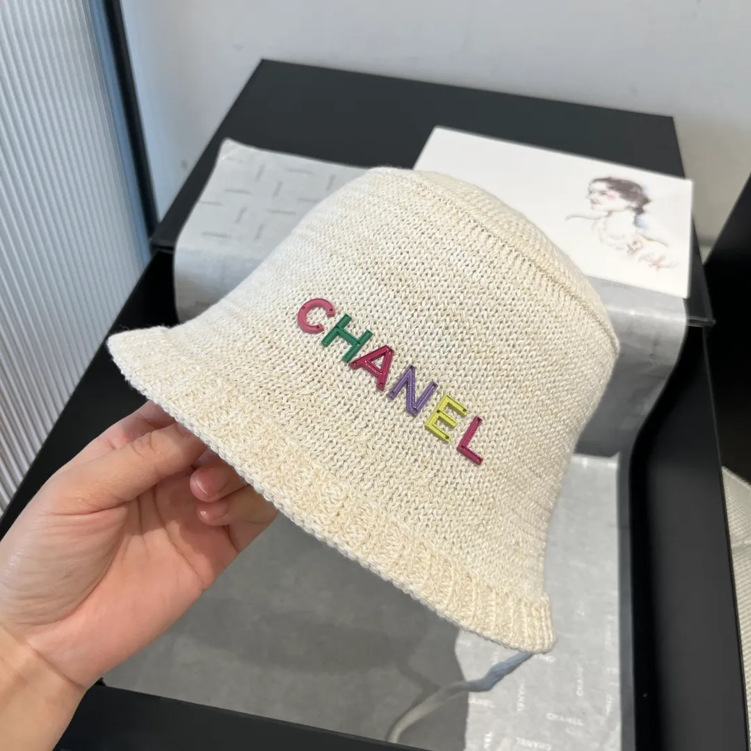 💰80¥ Chanel knitted bucket hat, small top hat, head circumference 57cm