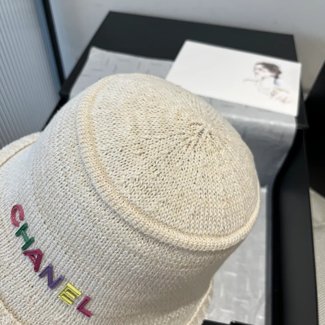 💰80¥ Chanel knitted bucket hat, small top hat, head circumference 57cm