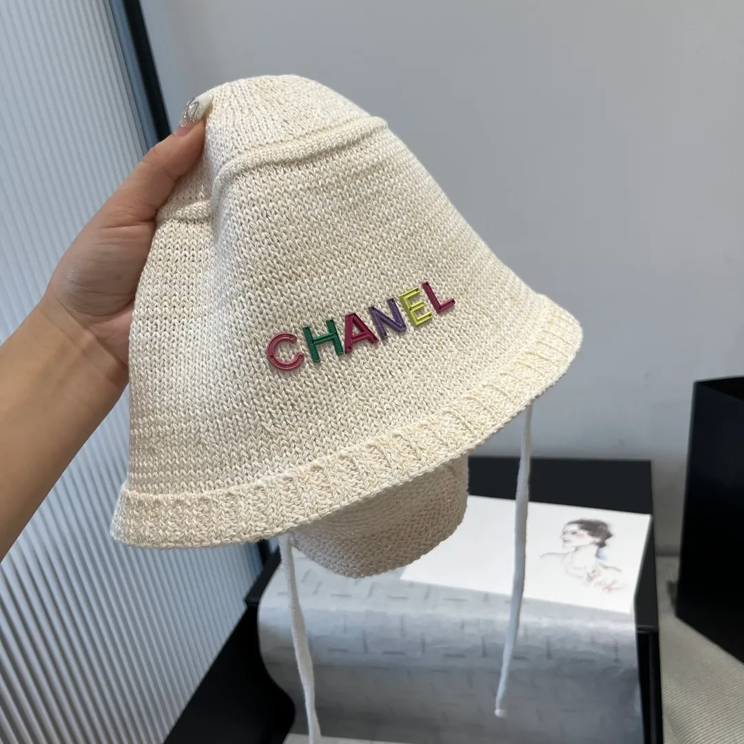 💰80¥ Chanel knitted bucket hat, small top hat, head circumference 57cm