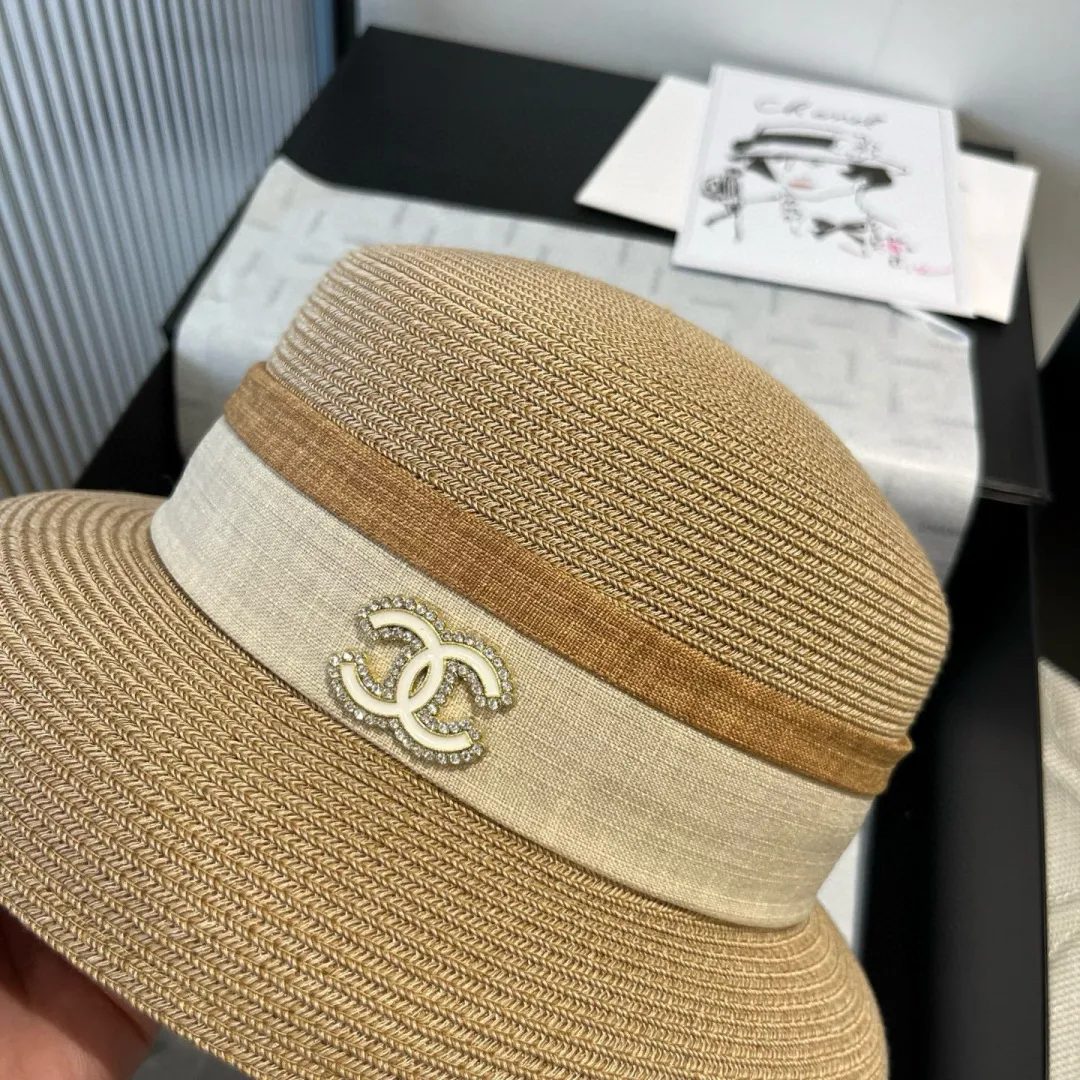 💰180¥ Chanel lantern hat, made of PP straw, celebrity style, head circumference 57cm