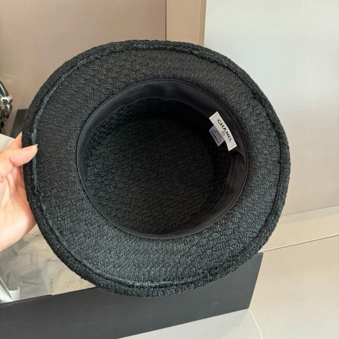 💰170¥ Chanel Chanel classic lady style flat top hat, head circumference 57cm