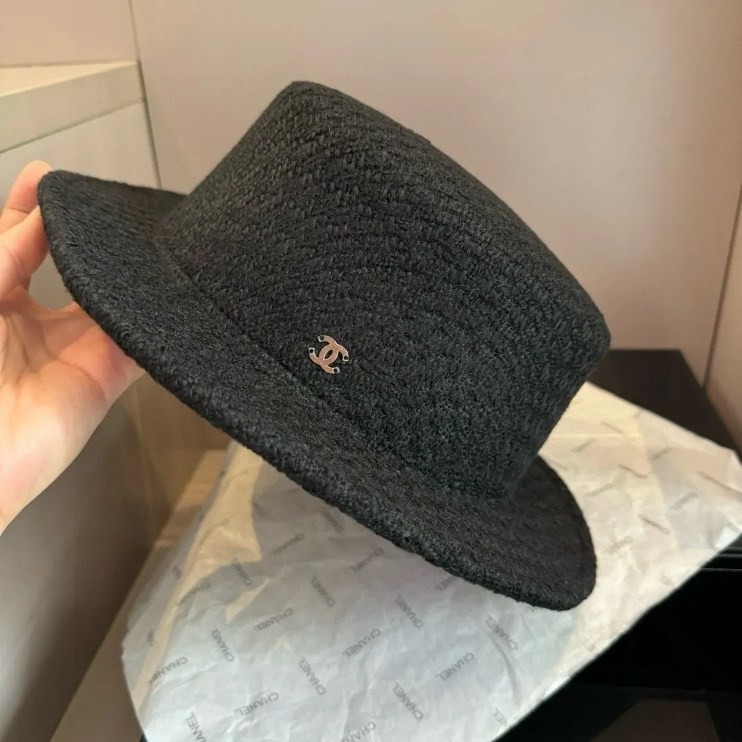 💰170¥ Chanel Chanel classic lady style flat top hat, head circumference 57cm