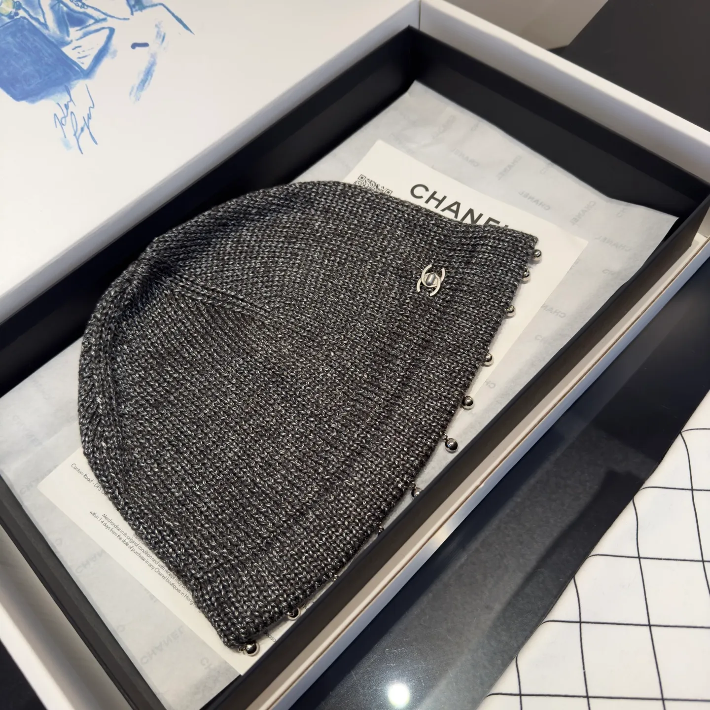 💰110¥ Chanel new knitted bucket hat, head circumference 57cm