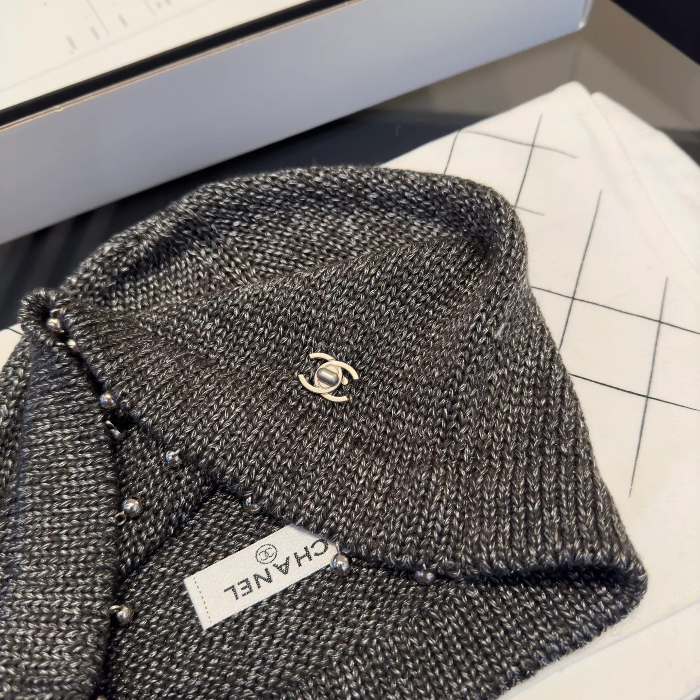 💰110¥ Chanel new knitted bucket hat, head circumference 57cm