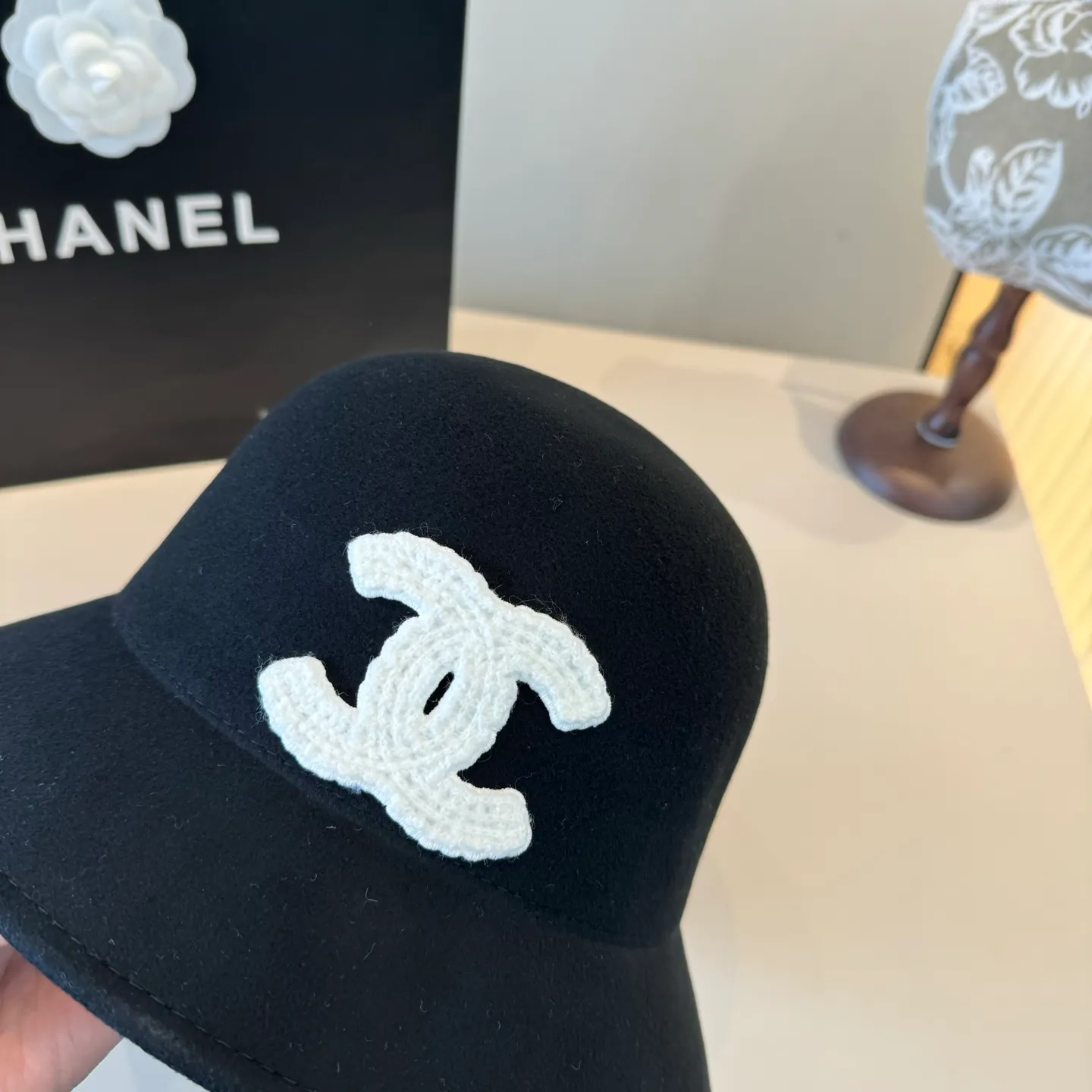 💰180¥ Chanel basin hat, 100% wool fabric 🦙%, head circumference 57cm