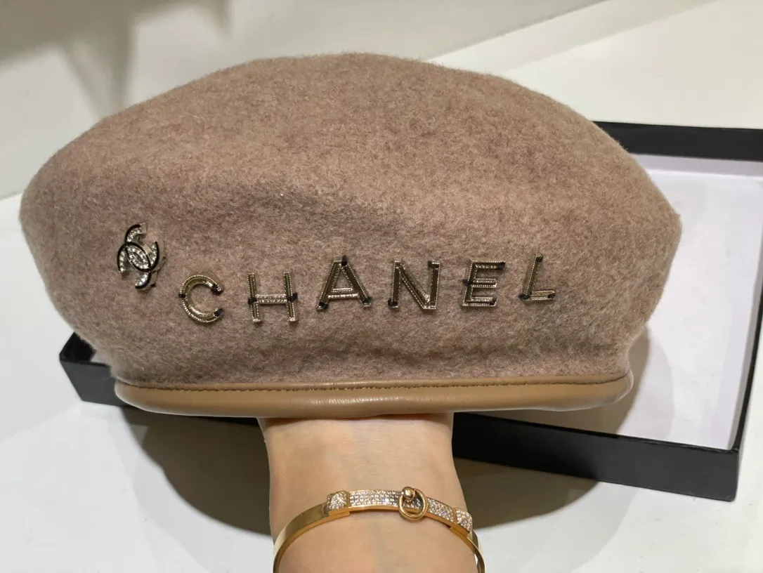 Special P100💛 Comes with dust bag [CHANEL Chanel] 2021 autumn and winter new thickened small fragrant wool beret, super good fit! ❕Super versatile! Goddess style, versatile for street wear
