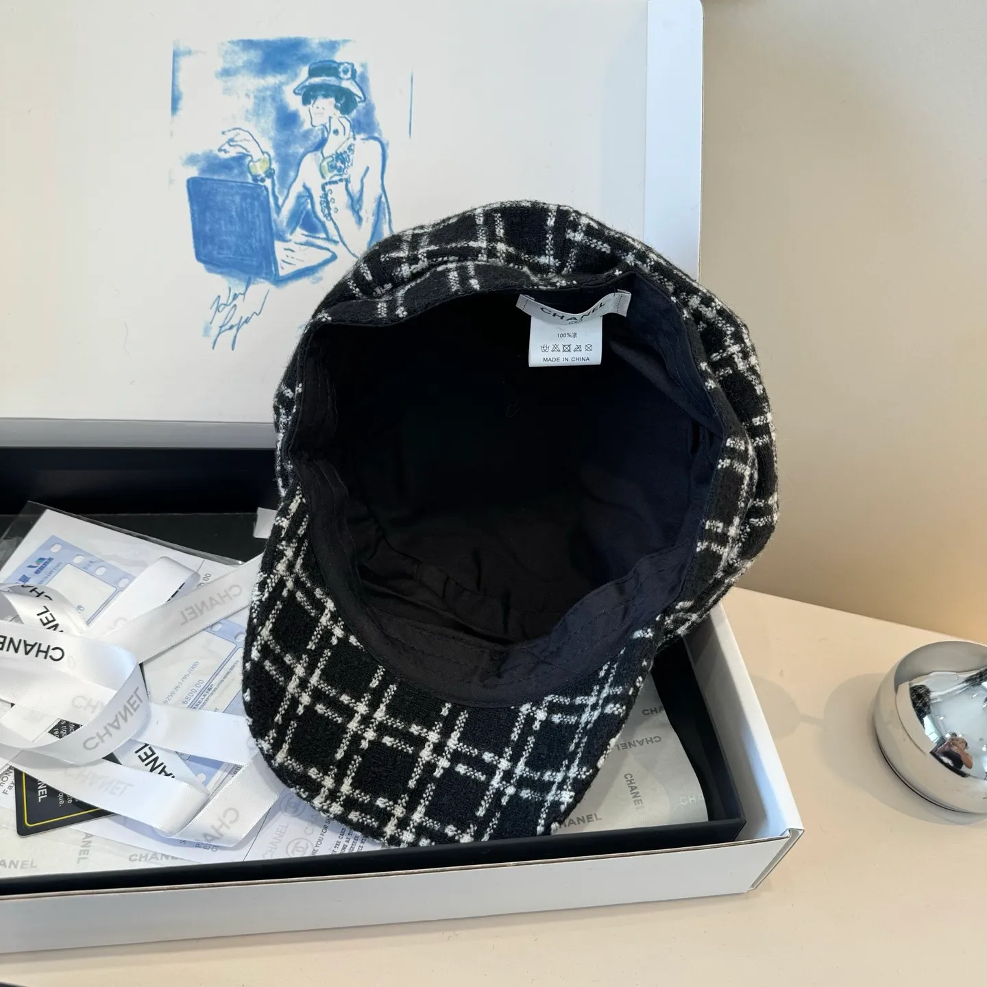 💰100¥ Chanel's new duck-bill army cap, advanced customization, head circumference 57cm