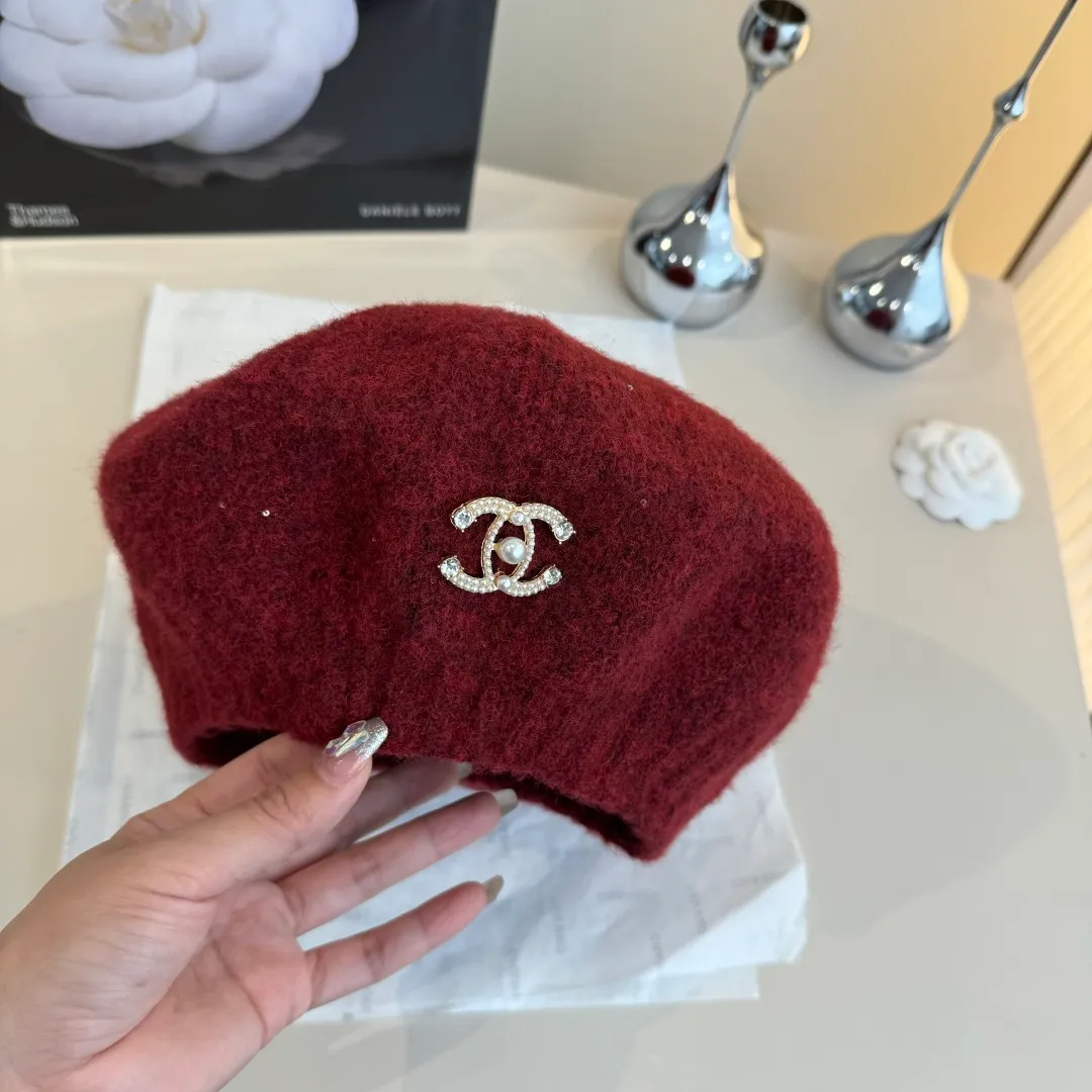 🉐160¥ Chanel wool beret, knitted beret, versatile style