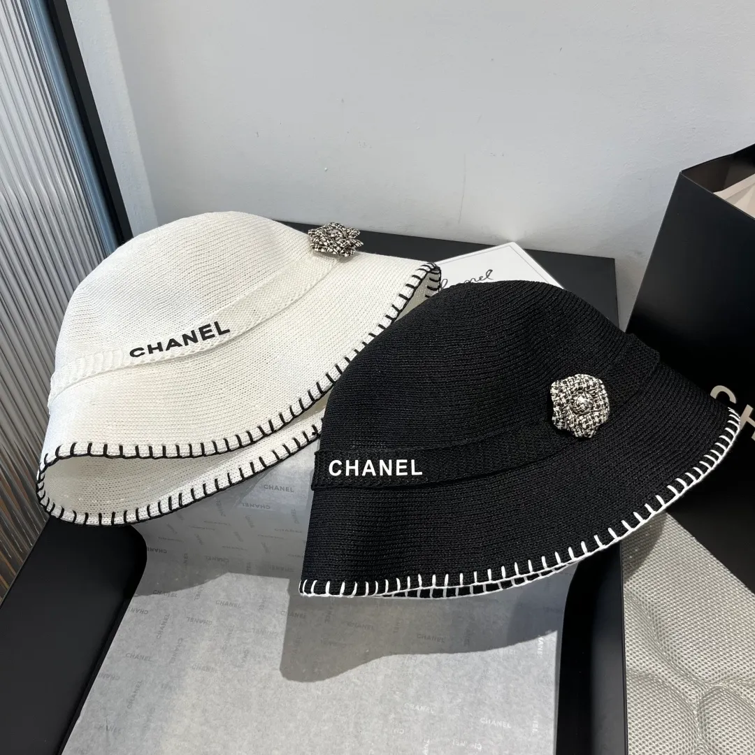 💰130¥ Chanel bucket hat, knitted clutch hat, head circumference 57cm