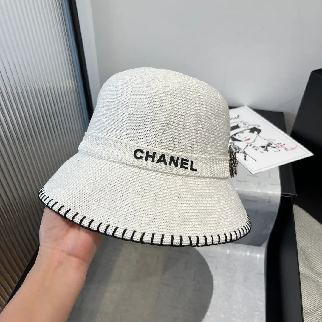 💰130¥ Chanel bucket hat, knitted clutch hat, head circumference 57cm