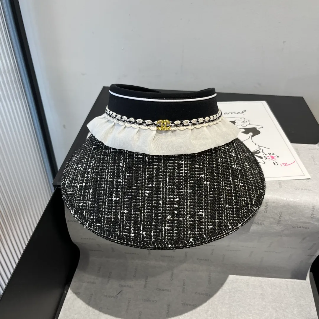 💰100¥ Chanel Chanel empty top sun hat, headband sun hat, head circumference 57cm