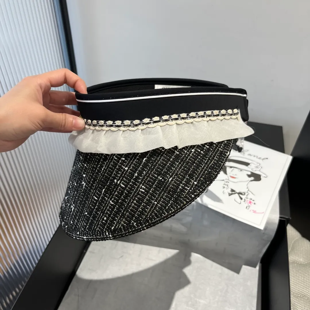 💰100¥ Chanel Chanel empty top sun hat, headband sun hat, head circumference 57cm