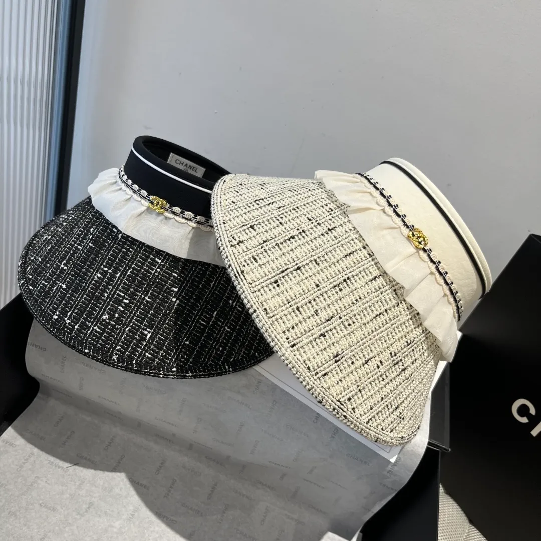 💰100¥ Chanel Chanel empty top sun hat, headband sun hat, head circumference 57cm