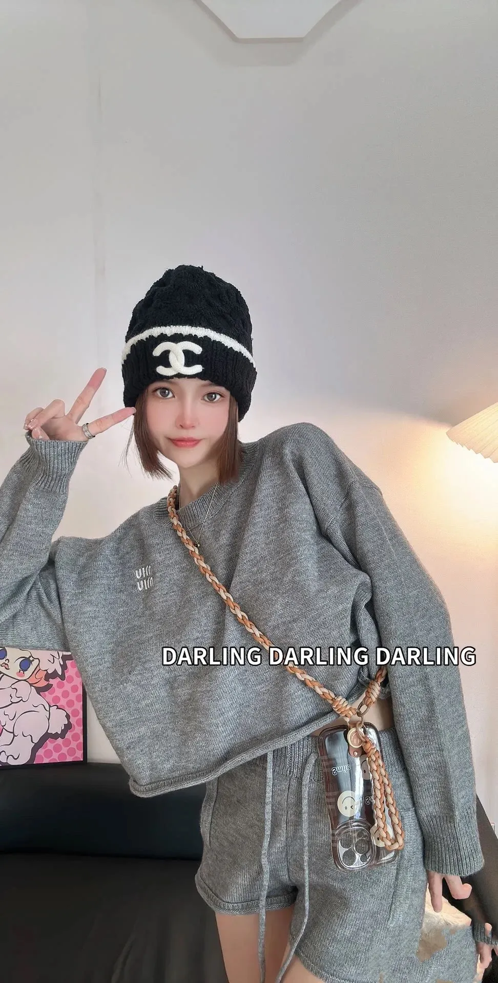 P76 Chanel official website quality Chanel autumn and winter woolen hat recommended by Internet celebrity fashion bloggers, Xiaohongshu's popular style, super soft and comfortable knitted hat with excellent elasticity!