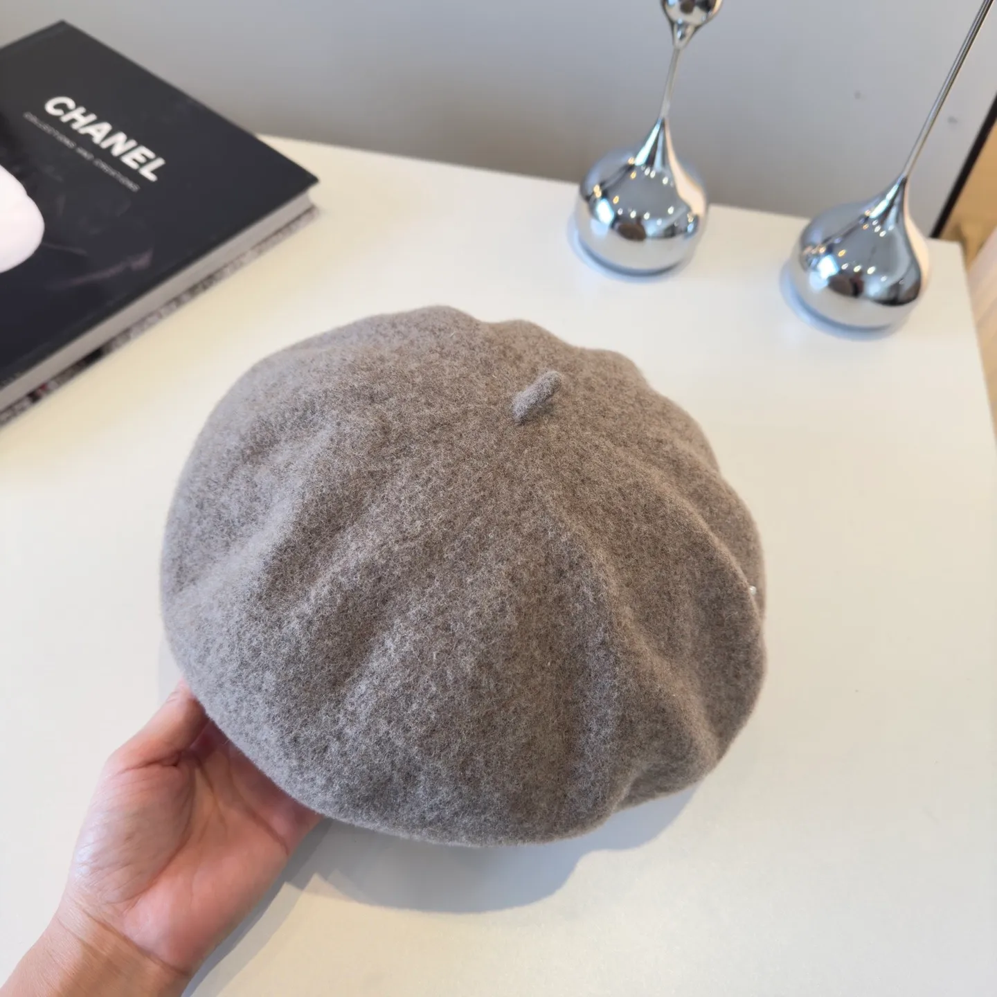 💰120¥ Chanel new wool beret, 100% wool🦙 fabric, head circumference 57cm