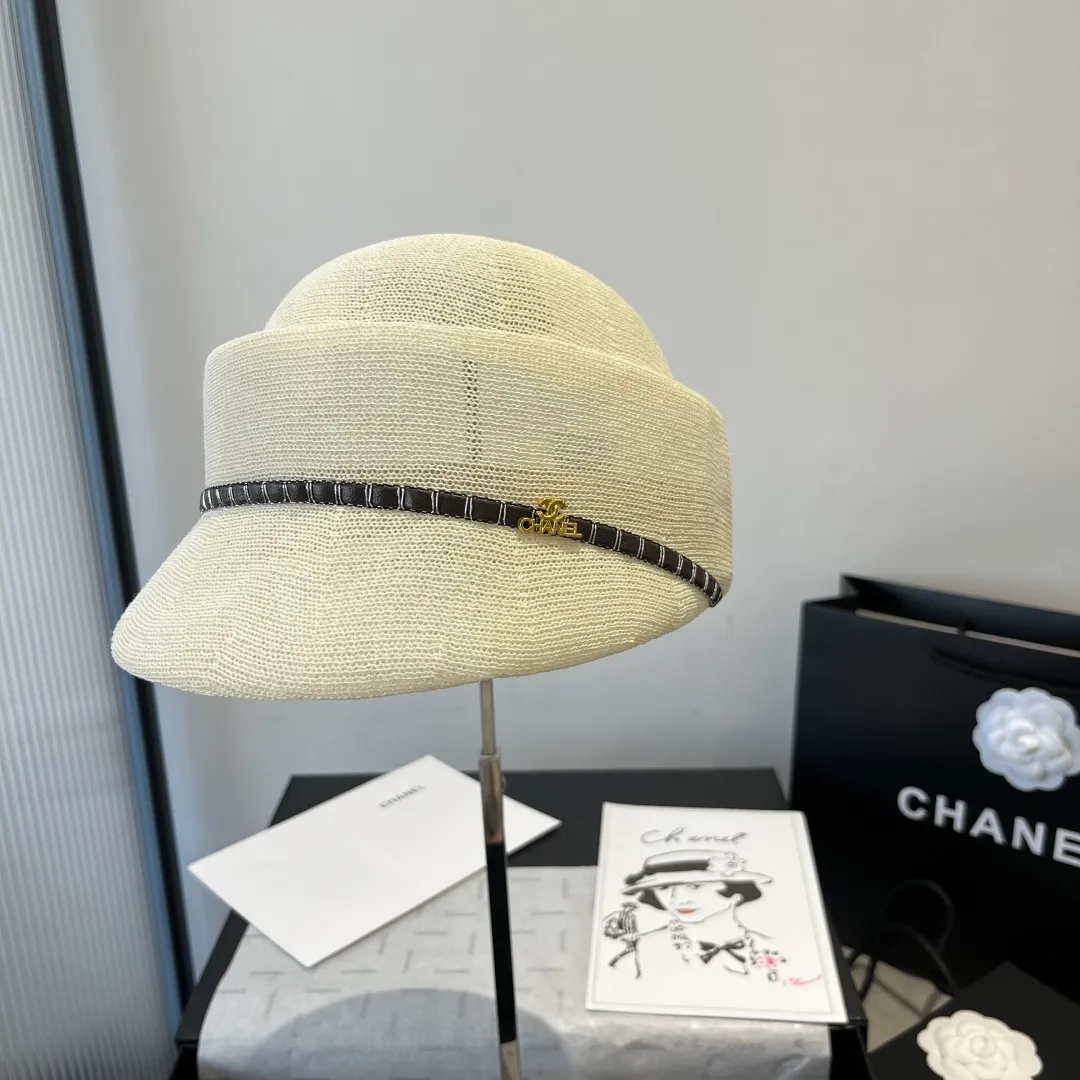 💰140¥ Chanel new duck bill military cap, knitted fabric, light and comfortable, head circumference 57cm