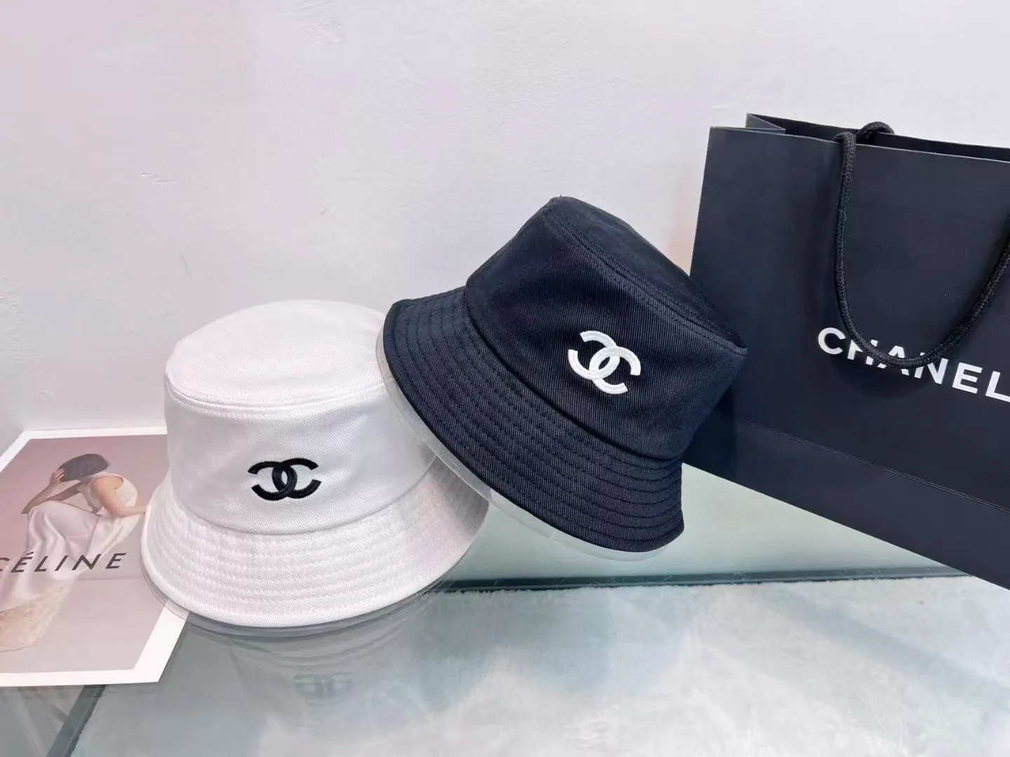 P70 CHANEL Chanel 2025 new small fragrance big brand fisherman hat, counter classic style, unisex, head circumference 57