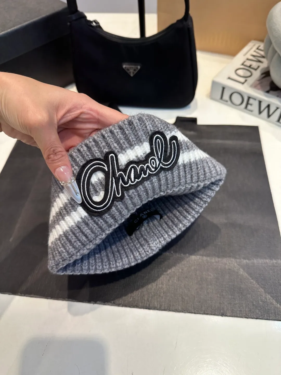 P50 Chanel CHANEL new wool hat, Xiaoxiang is classic and simple, fashionable and casual design, popular new product